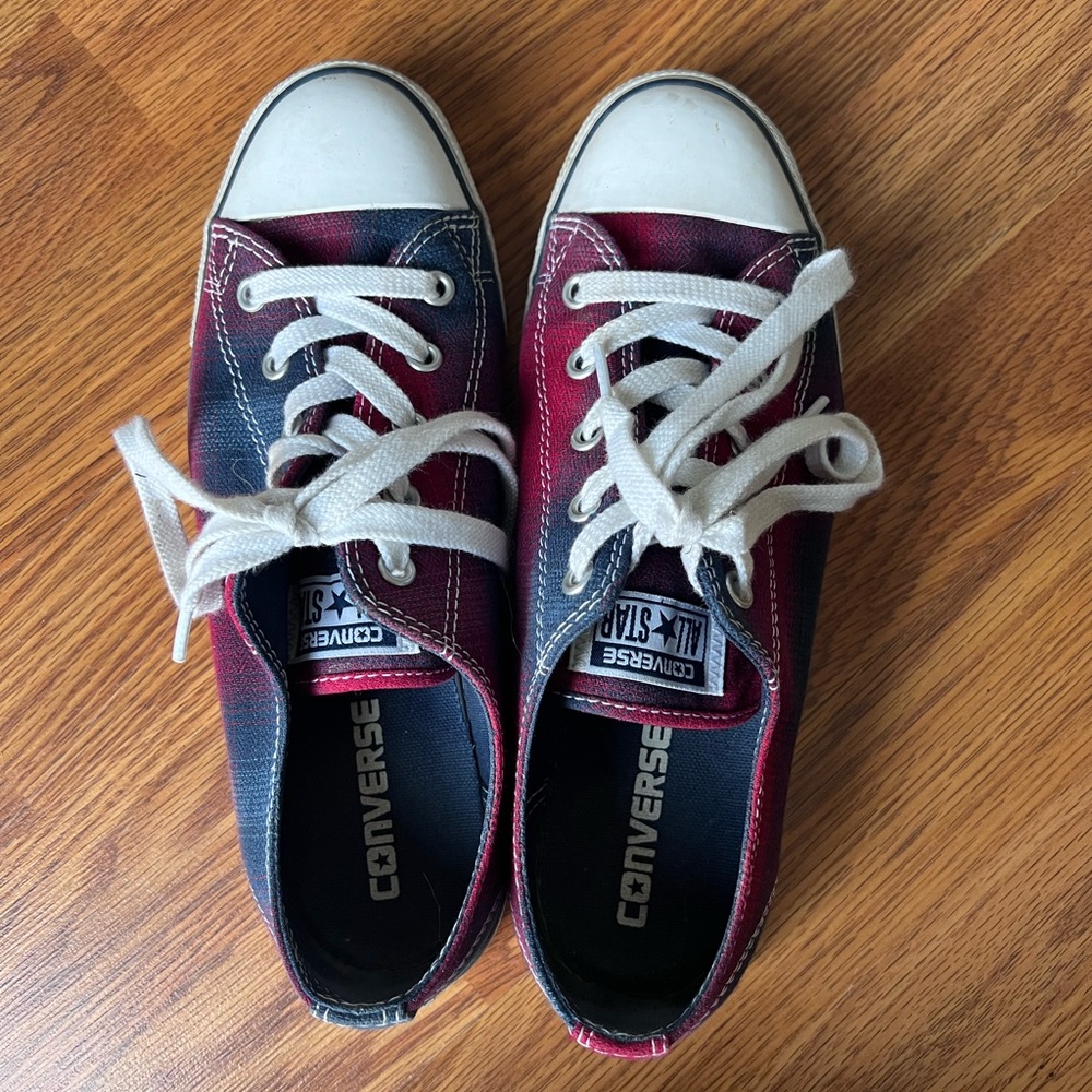 Converse Red and Blue Sneakers